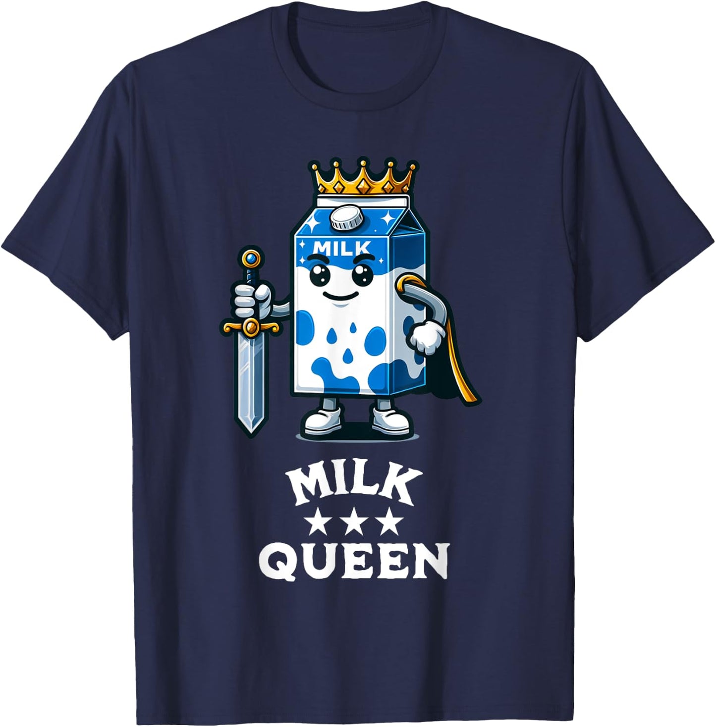 Dairy Farmer Milk Drinker T-Shirt - T-Shirt | Navy