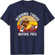 Thanksgiving 5K Marathon Burning Thighs Fun Running T-Shirt - T-Shirt | Navy