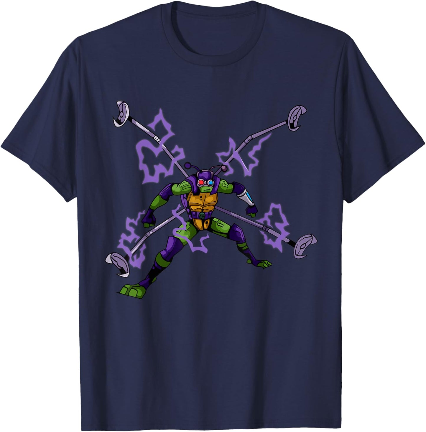 Mademark x Teenage Mutant Ninja Turtles - Donatello Spider Shell Activated T-Shirt - T-Shirt | Navy