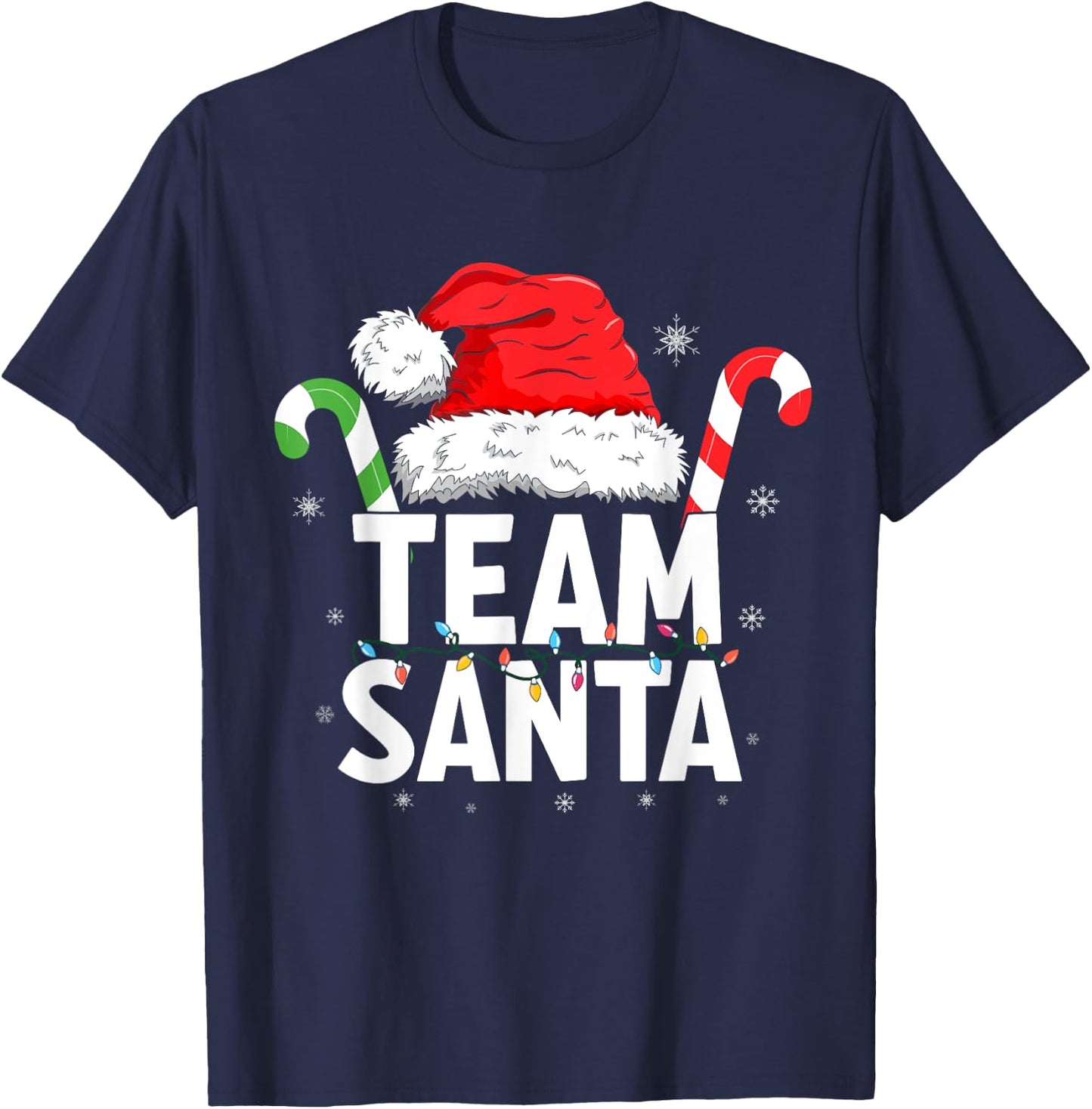Team Santa Christmas Family Matching T-Shirt - T-Shirt | Navy