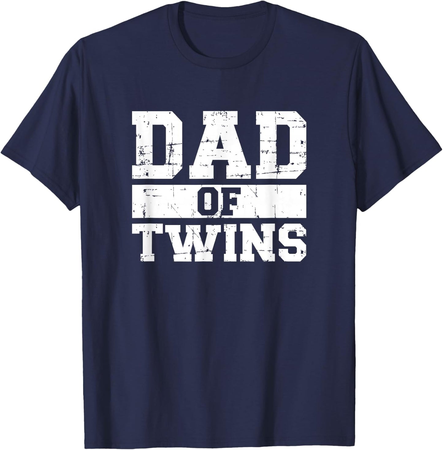 Twins Dad Dad T-Shirt - T-Shirt | Navy