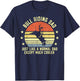 Funny Bull Riding Dad Rodeo Bulls Rider Papa Fathers Day T-Shirt - T-Shirt | Navy