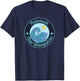 Portsmouth NH New Hampshire Souvenir Nautical Surfer Graphic T-Shirt - T-Shirt | Navy