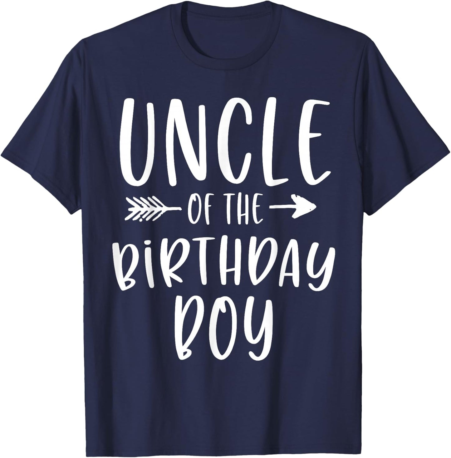 Uncle of the Birthday Boy Uncle And Nephew Bday Party T-Shirt - T-Shirt | Navy