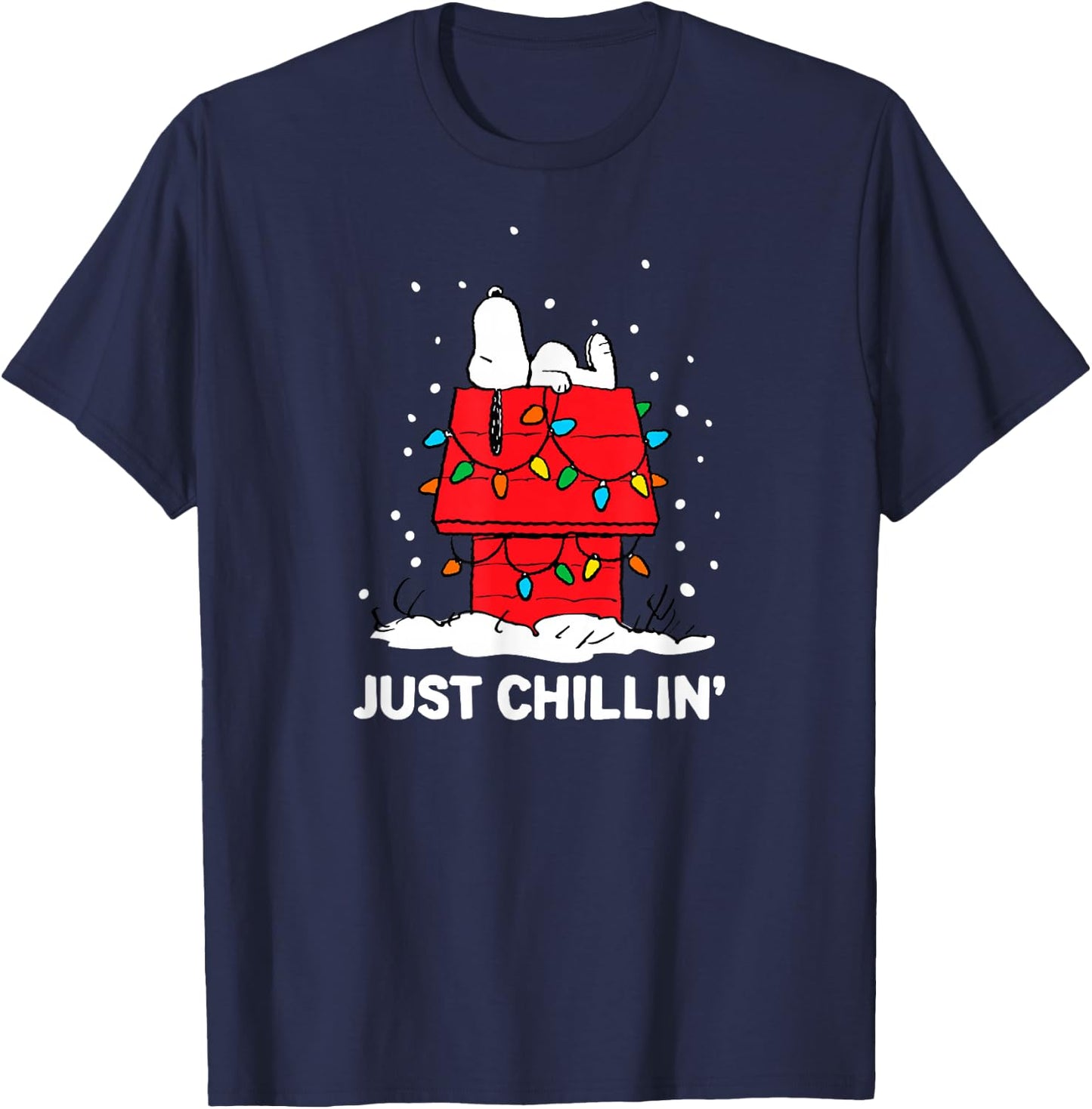 Peanuts Snoopy Just Chillin' T-Shirt - T-Shirt | Navy
