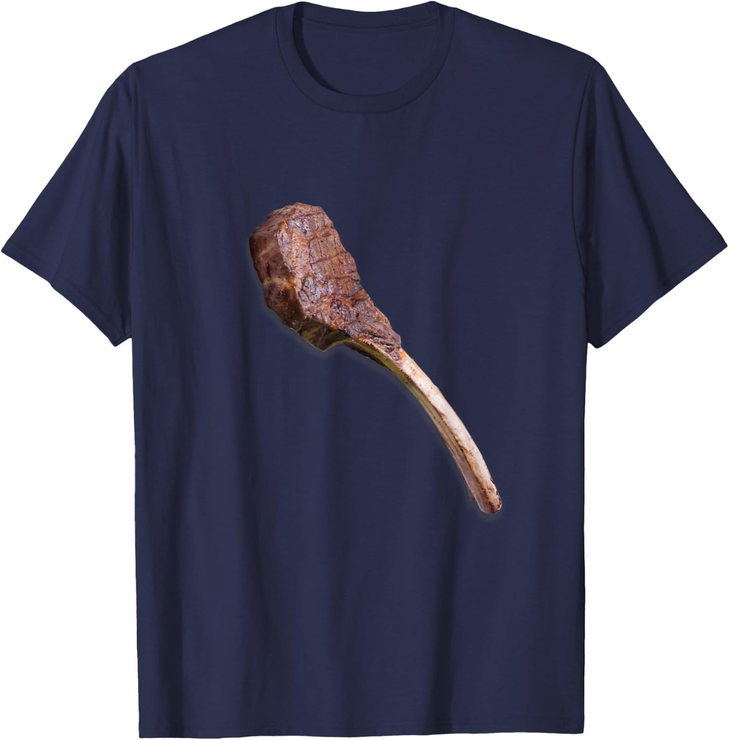 Funny Tomahawk Graphic Steak T-Shirt - T-Shirt | Navy