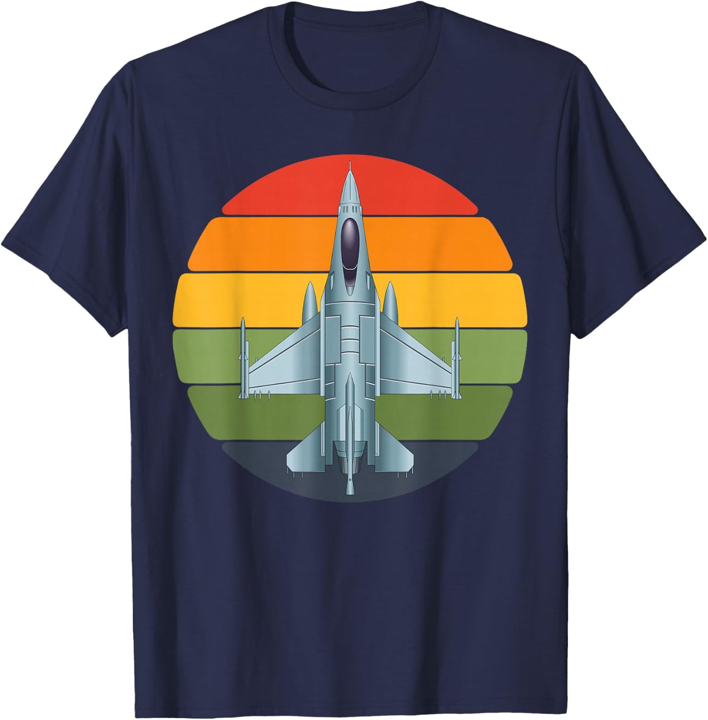 Jet Fighter Retro Jet Aeroplane Pilot Gifts Children T-Shirt - T-Shirt | Navy