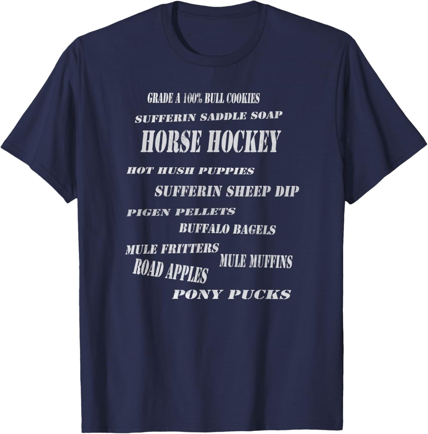 Potterism's Classic 70s Catch Phrases T-Shirt - T-Shirt | Navy