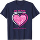 20 Year Cancer Free Breast Cancer Survivor Awareness Graphic T-Shirt - T-Shirt | Navy