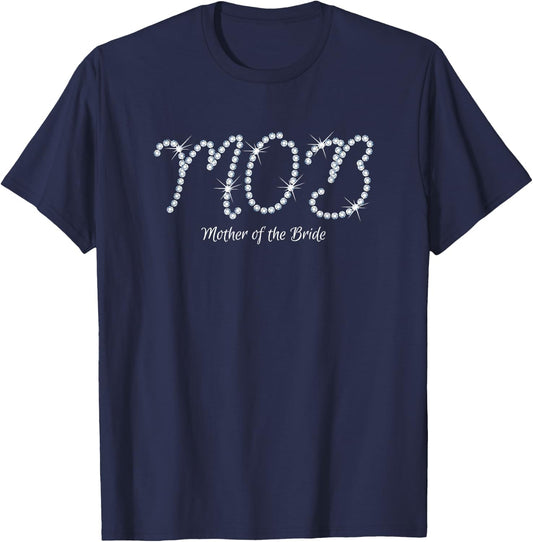 Glamorous Mother of the Bride T-Shirt - T-Shirt | Navy