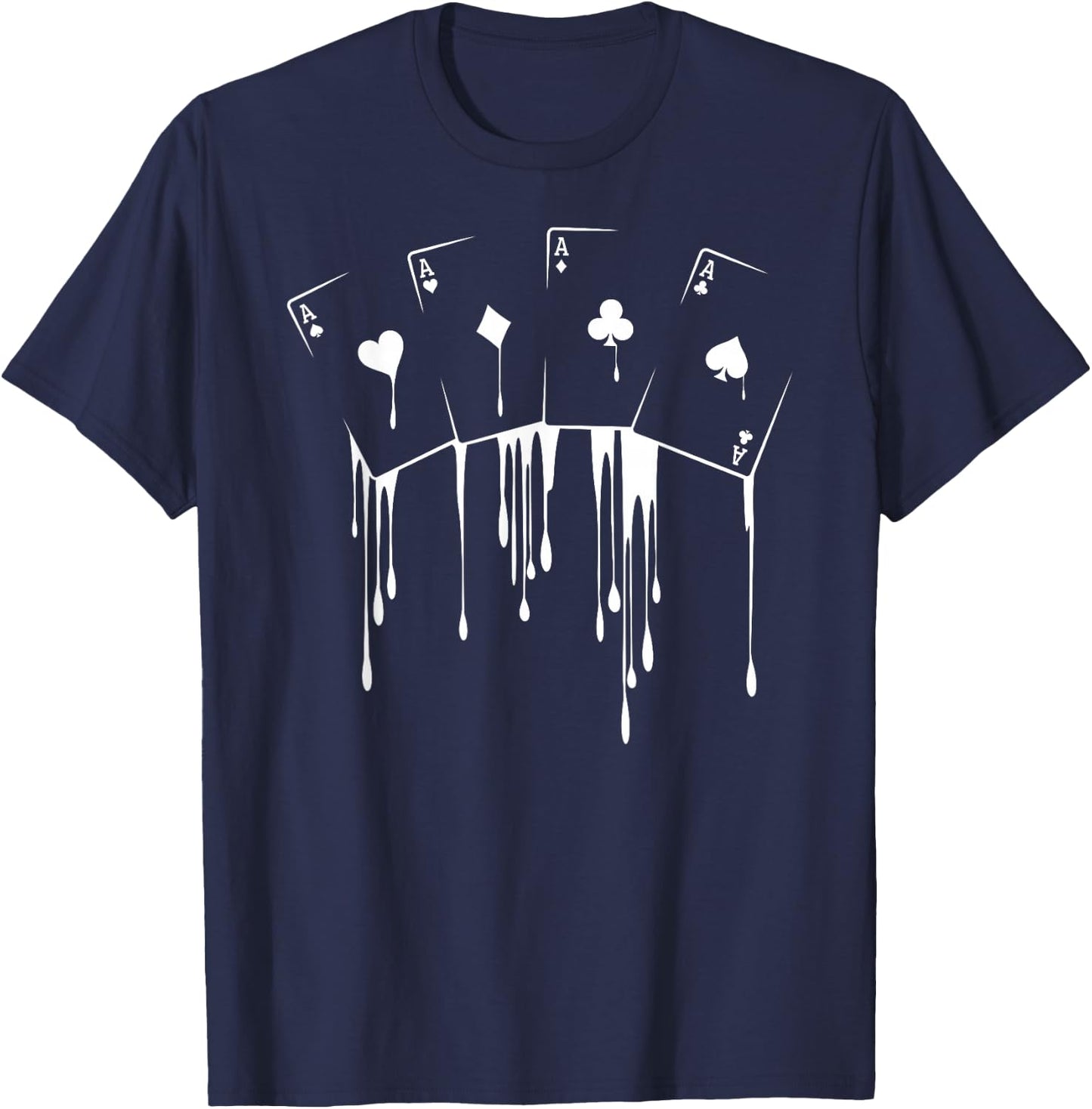 Poker Player Texas Hold'em Night Tournament Poker Small T-Shirt - T-Shirt | Navy