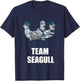 Seagull Team Seagull Sailor Crew Captain Seagull Lover T-Shirt - T-Shirt | Navy