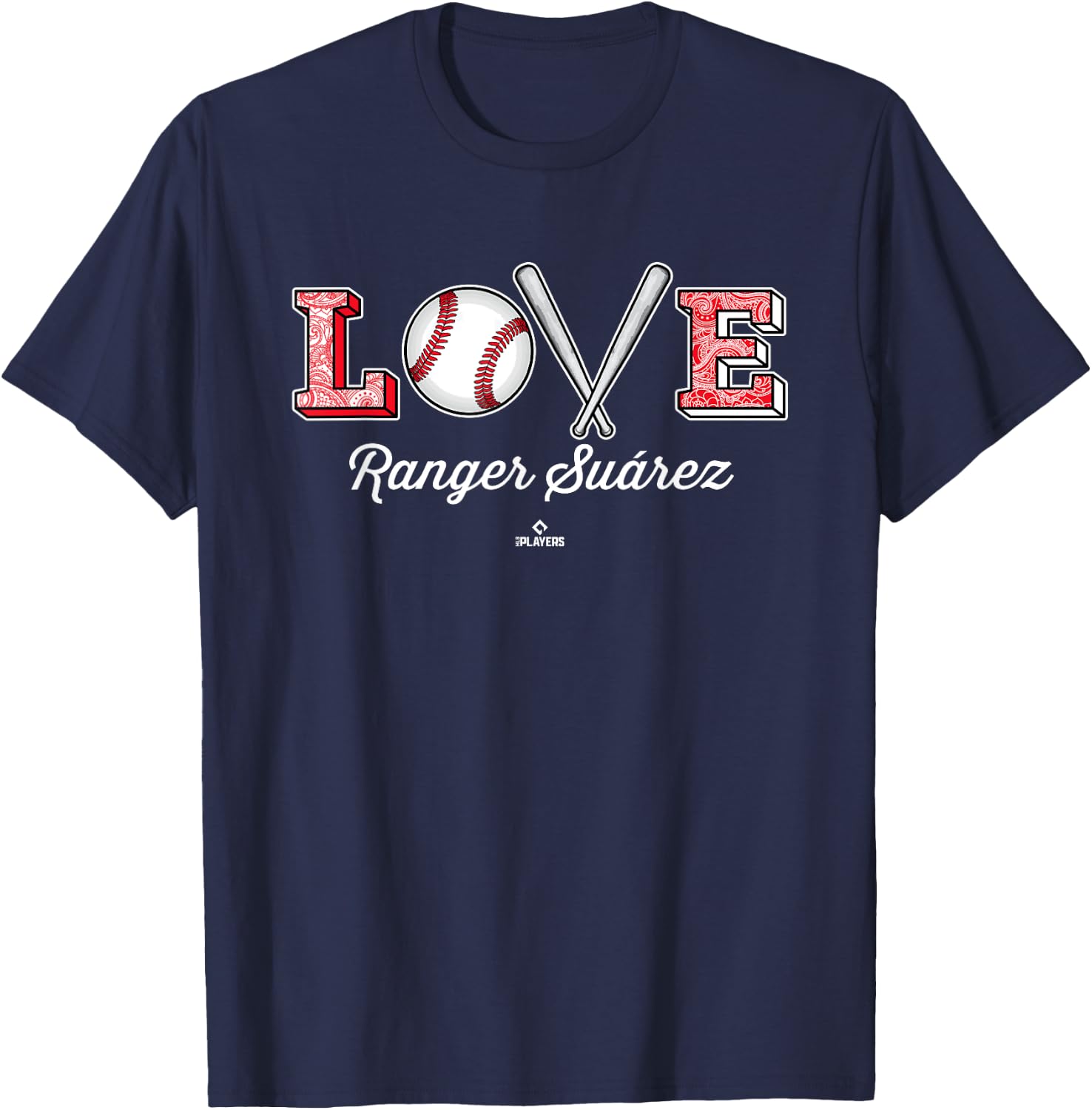 Love Ranger Suarez Philadelphia MLBPA T-Shirt - T-Shirt | Navy