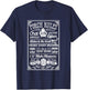 Camping, Outdoors Porch Rules Party Apparel T-Shirt - T-Shirt | Navy