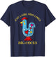 Funny Chicken shirt. JUST A GIRL WHO LOVES BIG COCKS T-Shirt - T-Shirt | Navy
