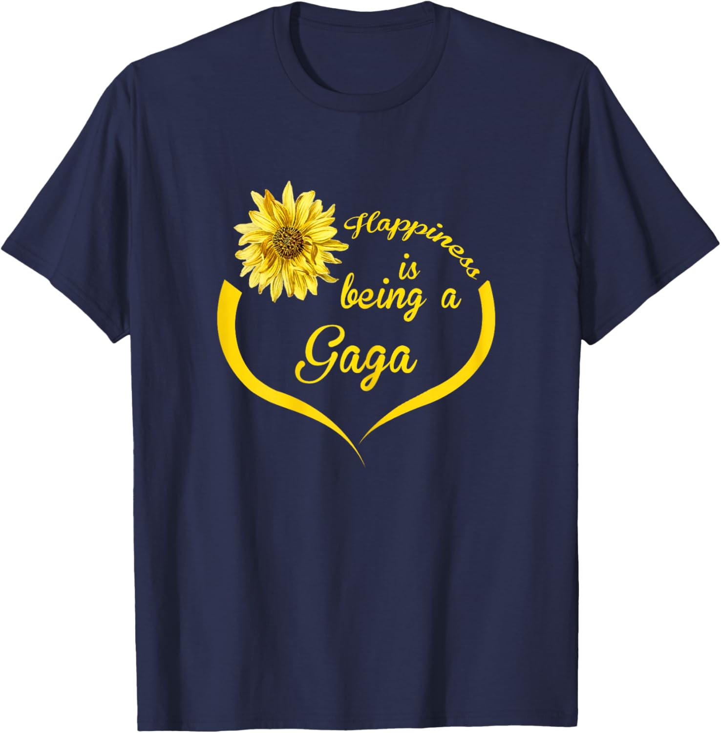 Gaga Gift: Happiness Is Being A Gaga T-Shirt - T-Shirt | Navy