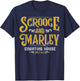 Scrooge & Marley Counting House Christmas T-Shirt - T-Shirt | Navy