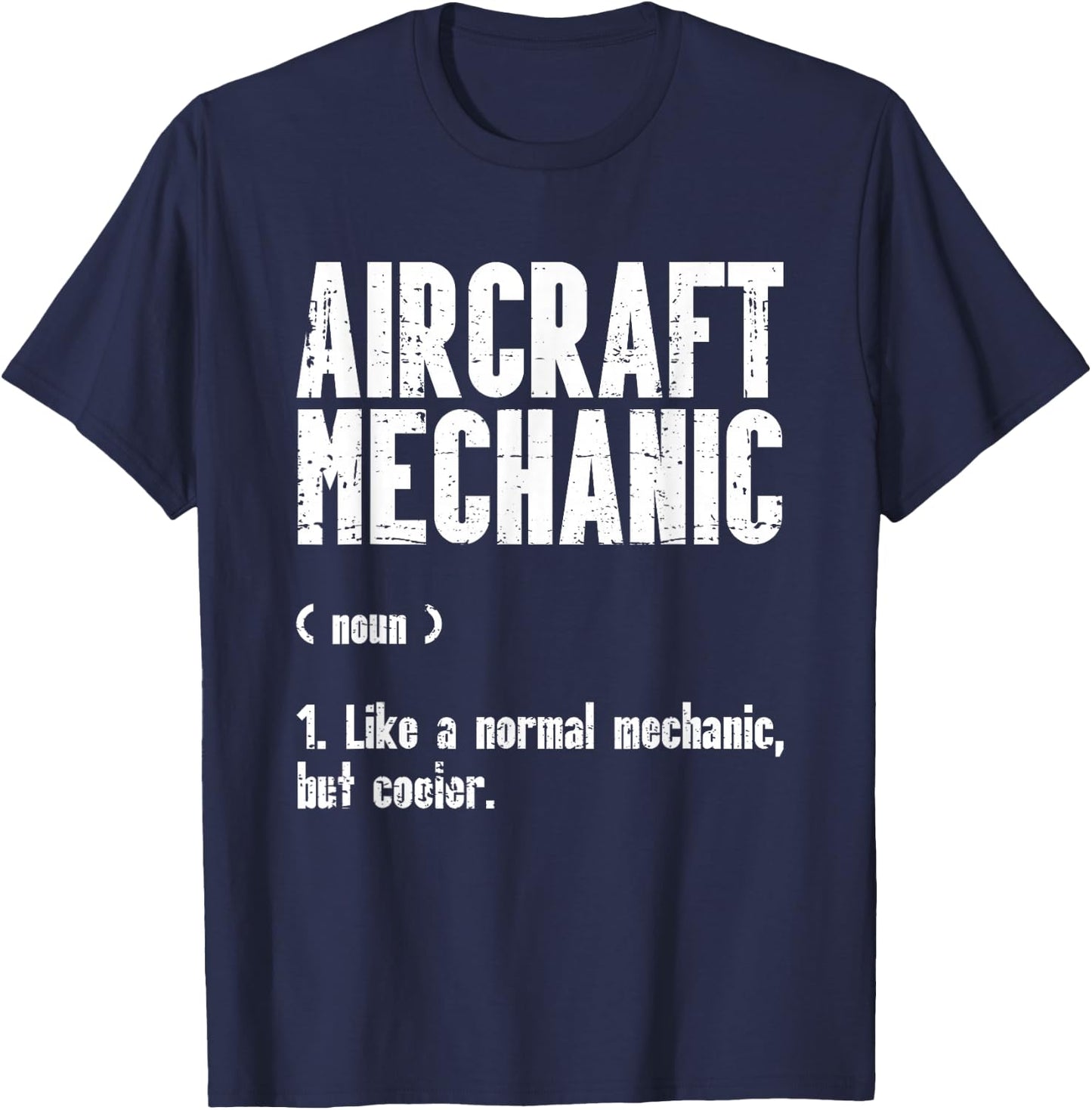 Airplane Mechanic Aircraft Maintenance Pilot Technician T-Shirt - T-Shirt | Navy