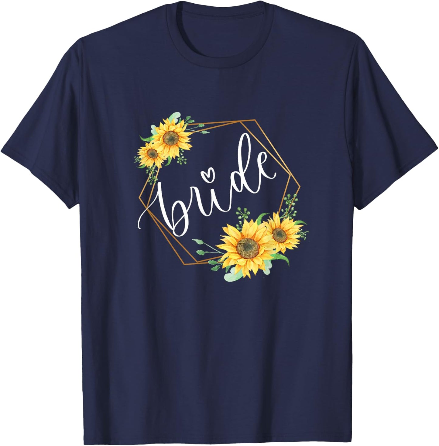 Sunflower lover Bride merch T-Shirt - T-Shirt | Navy
