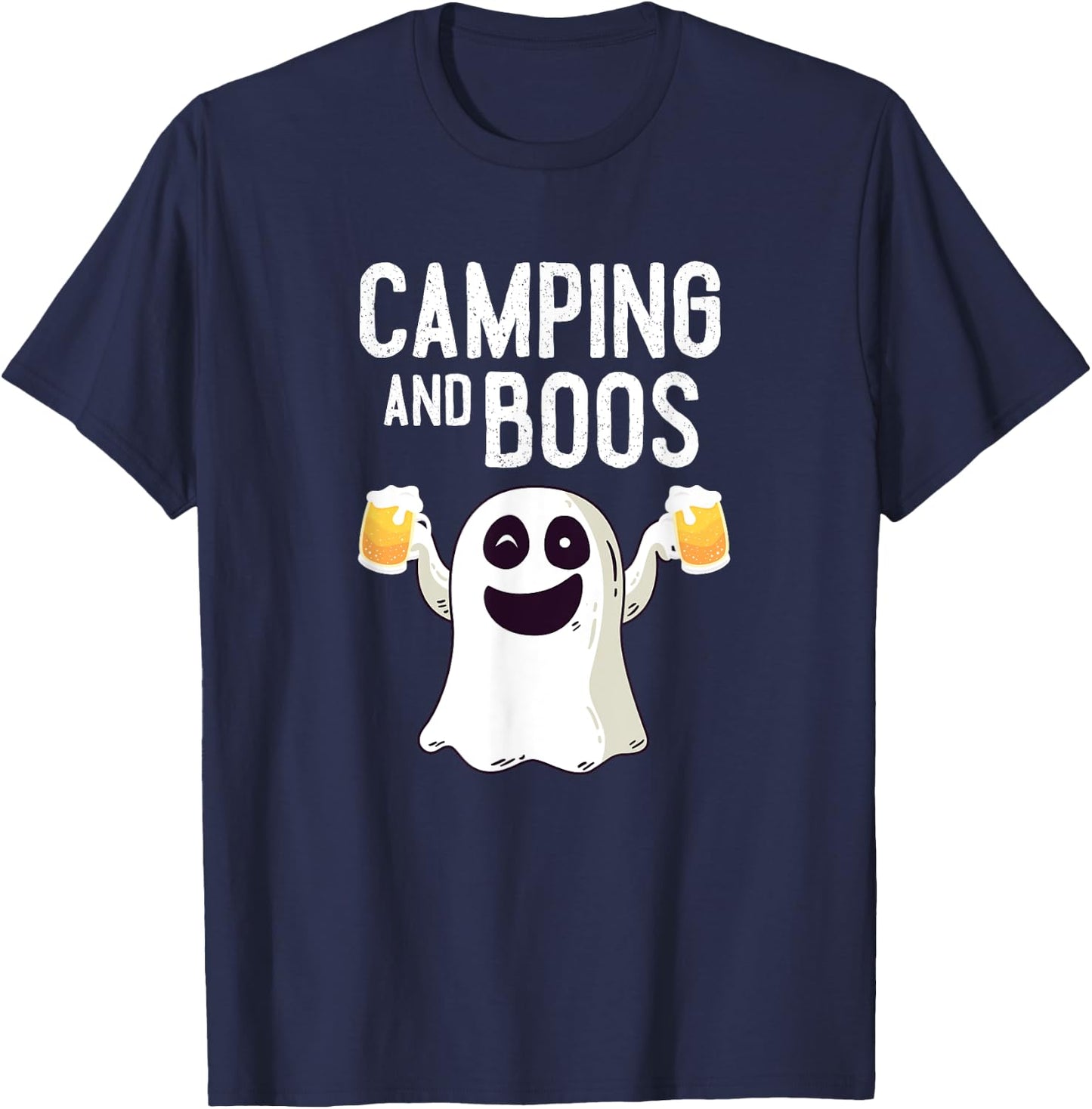 Camping and Boos Camping Halloween Costume Women T-Shirt - T-Shirt | Navy