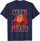 Couch Potato Funny Potatoes Pun Vegetable Humor Foodie T-Shirt - T-Shirt | Navy