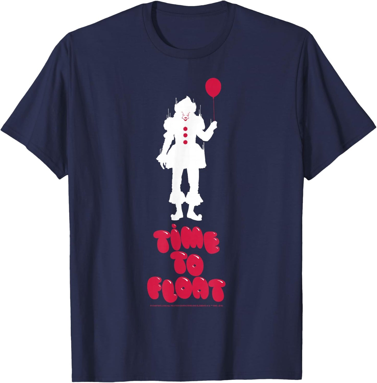 IT: Chapter Two Pennywise Balloon Silhouette Poster T-Shirt - T-Shirt | Navy
