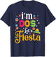 Dos t shirt Dos Toddler Birthday Shirt I'm Dos Lets Fiesta T-Shirt - T-Shirt | Navy