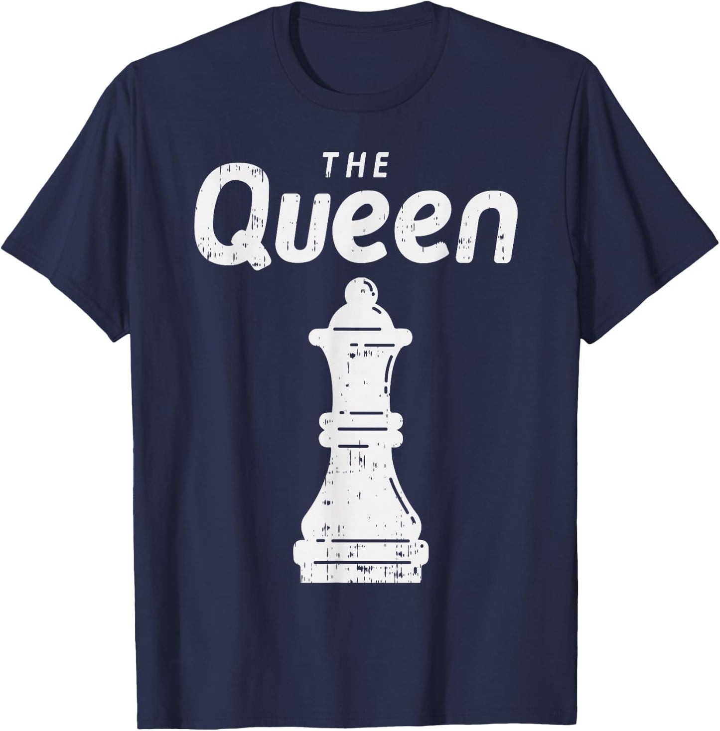 Chess Piece The Queen Shirt Halloween Matching Costume T-Shirt - T-Shirt | Navy