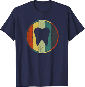 Cute Teeth Art Women Dental Hygienist Assistant T-Shirt - T-Shirt | Navy