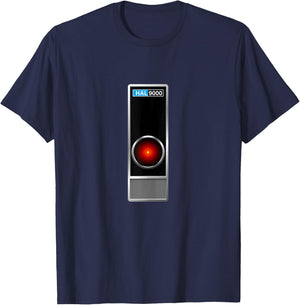 HAL 9000 Vintage Artificial Intelligence T-Shirt - T-Shirt | Navy