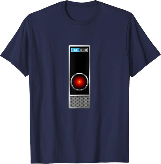 HAL 9000 Vintage Artificial Intelligence T-Shirt - T-Shirt | Navy