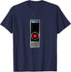 HAL 9000 Vintage Artificial Intelligence T-Shirt - T-Shirt | Navy