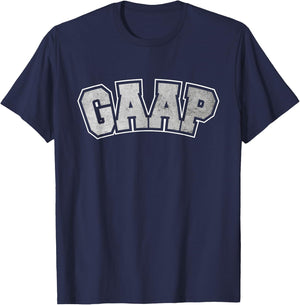 GAAP - Tax Auditor Bookkeeper Accountant Financial Analyst T-Shirt - T-Shirt | Navy