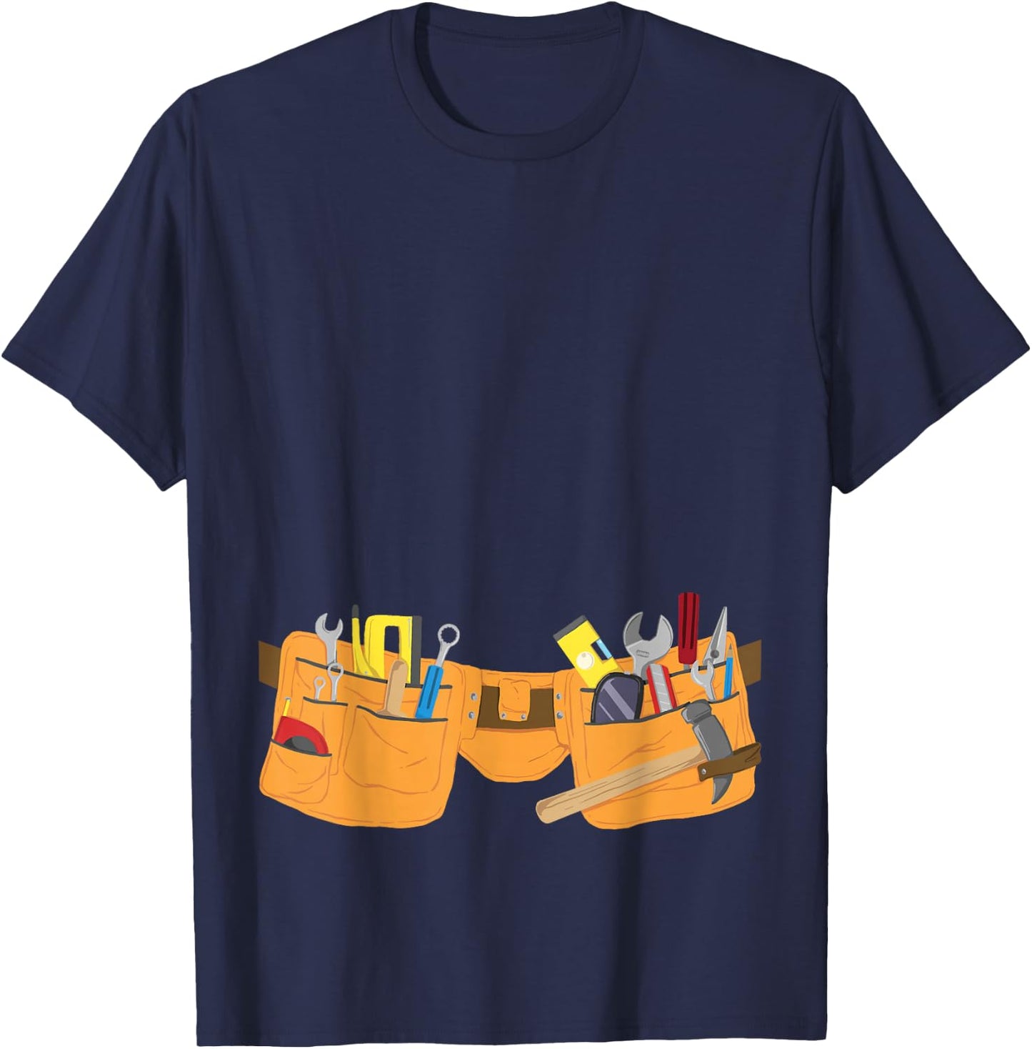Handyman Costume Belt - Repair Worker Repairman T-Shirt - T-Shirt | Navy