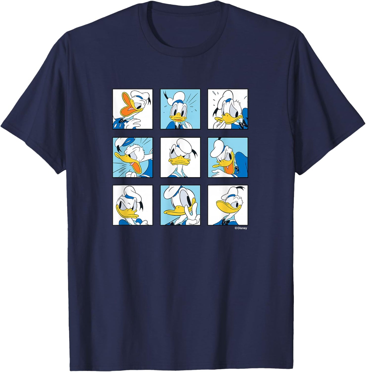 Donald Duck - Grid of Emotions T-Shirt - T-Shirt | Navy