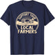 Support Your Local Farmers Design T-Shirt - T-Shirt | Navy