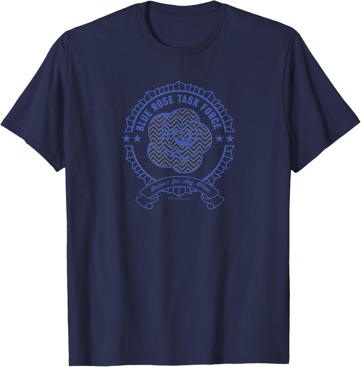 SHOWTIME Twin Peaks Blue Rose Task Force T-Shirt - T-Shirt | Navy