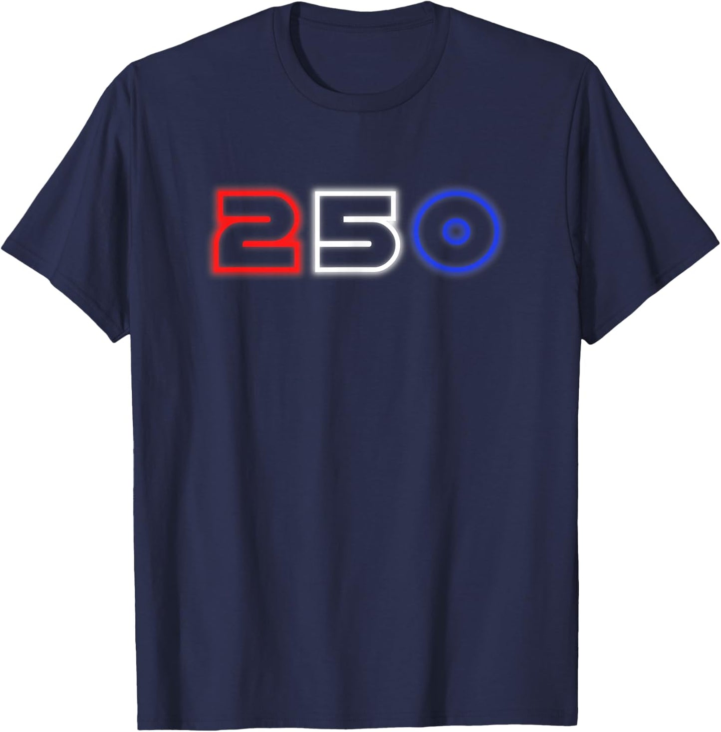America 250 Anniversary Shirt - Patriotic 1776-2026 T-Shirt - T-Shirt | Navy