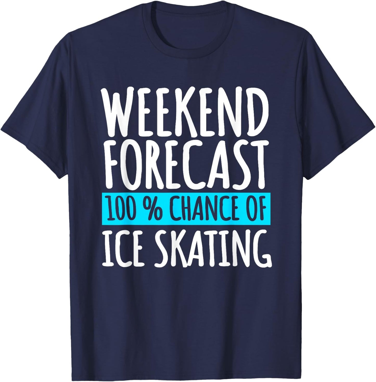 Ice Skating Coach Figure Skater Skates Sport T-Shirt - T-Shirt | Navy