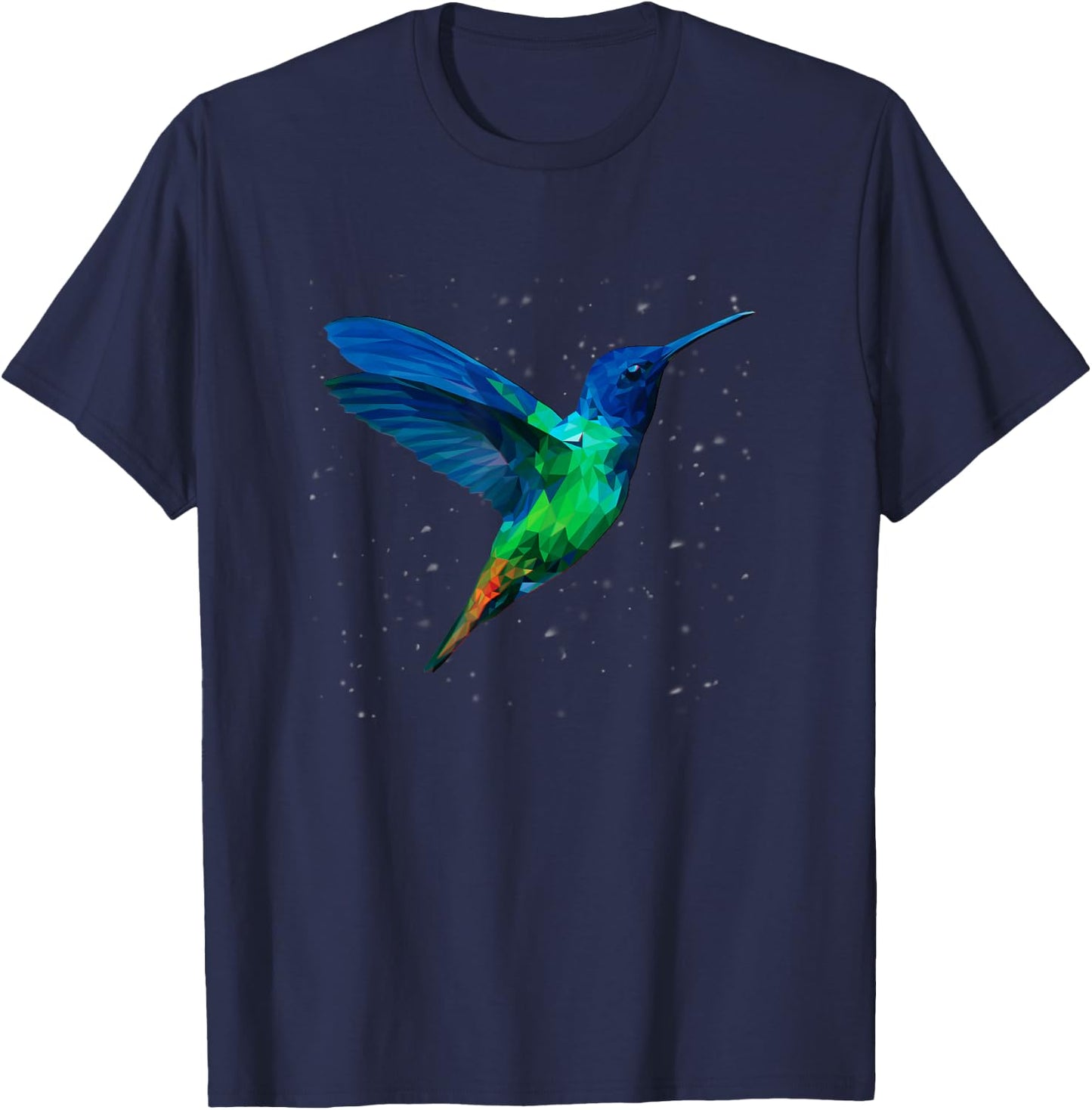 Hummingbird illustration bird T-Shirt - T-Shirt | Navy