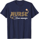 Nurse Case Manager Leopard Print Stethoscope Heart Nursing T-Shirt - T-Shirt | Navy