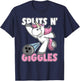 Splits n' Giggles Unicorn Bowling Bowler T-Shirt - T-Shirt | Navy