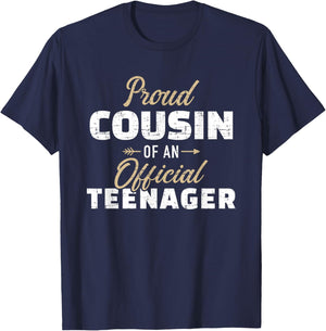 Proud Cousin Teenager 13th Birthday T-Shirt - T-Shirt | Navy