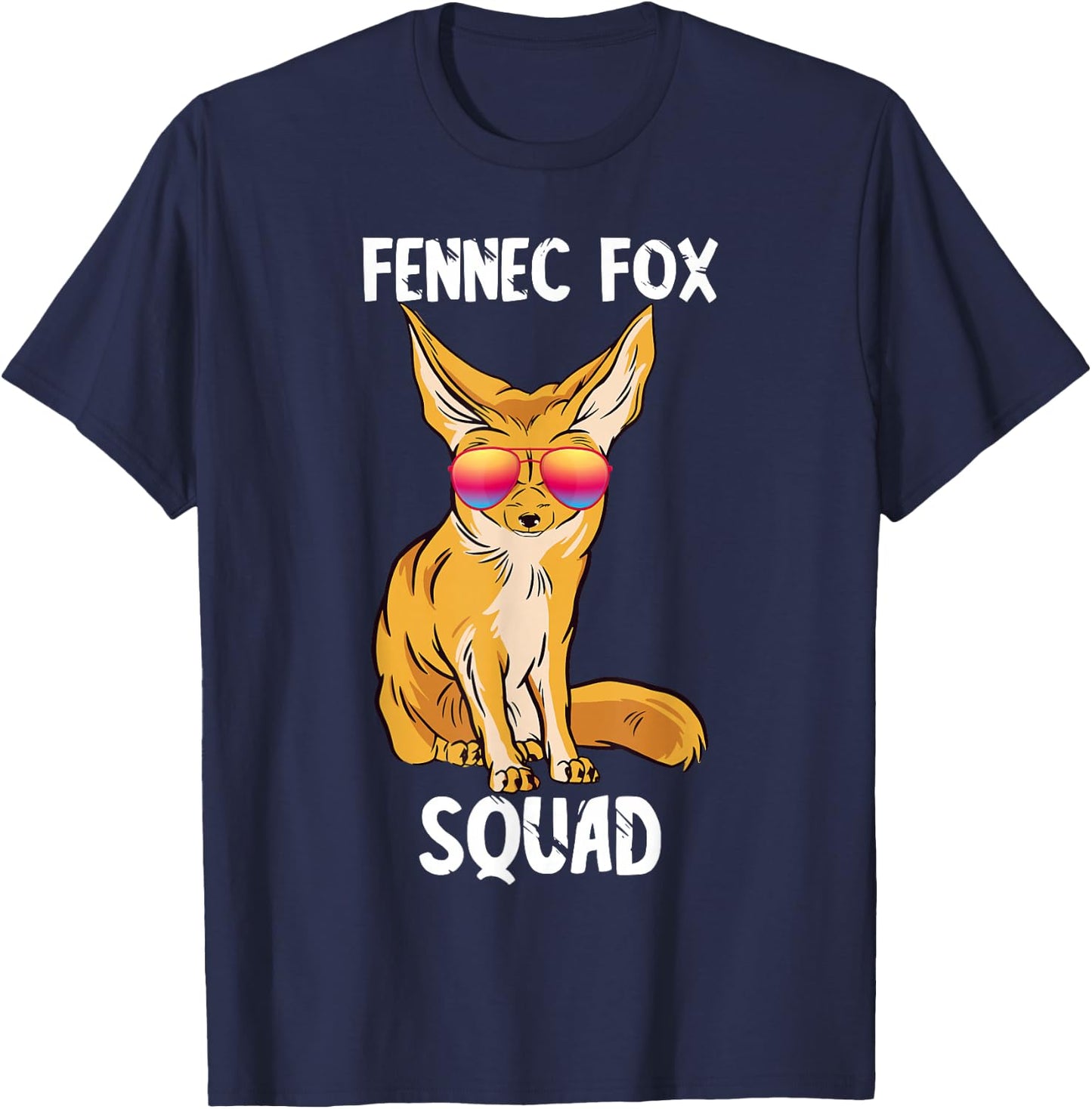 Fennec Fox Squad Cool Fox Animal Fennec Fox Lover Ears T-Shirt - T-Shirt | Navy