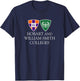 Hobart & William Smith Colleges Combined Logo Mark HWSC T-Shirt - T-Shirt | Navy