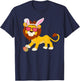 Lion Bunny Ears With Shades on an Easter Day Egg T-Shirt - T-Shirt | Navy