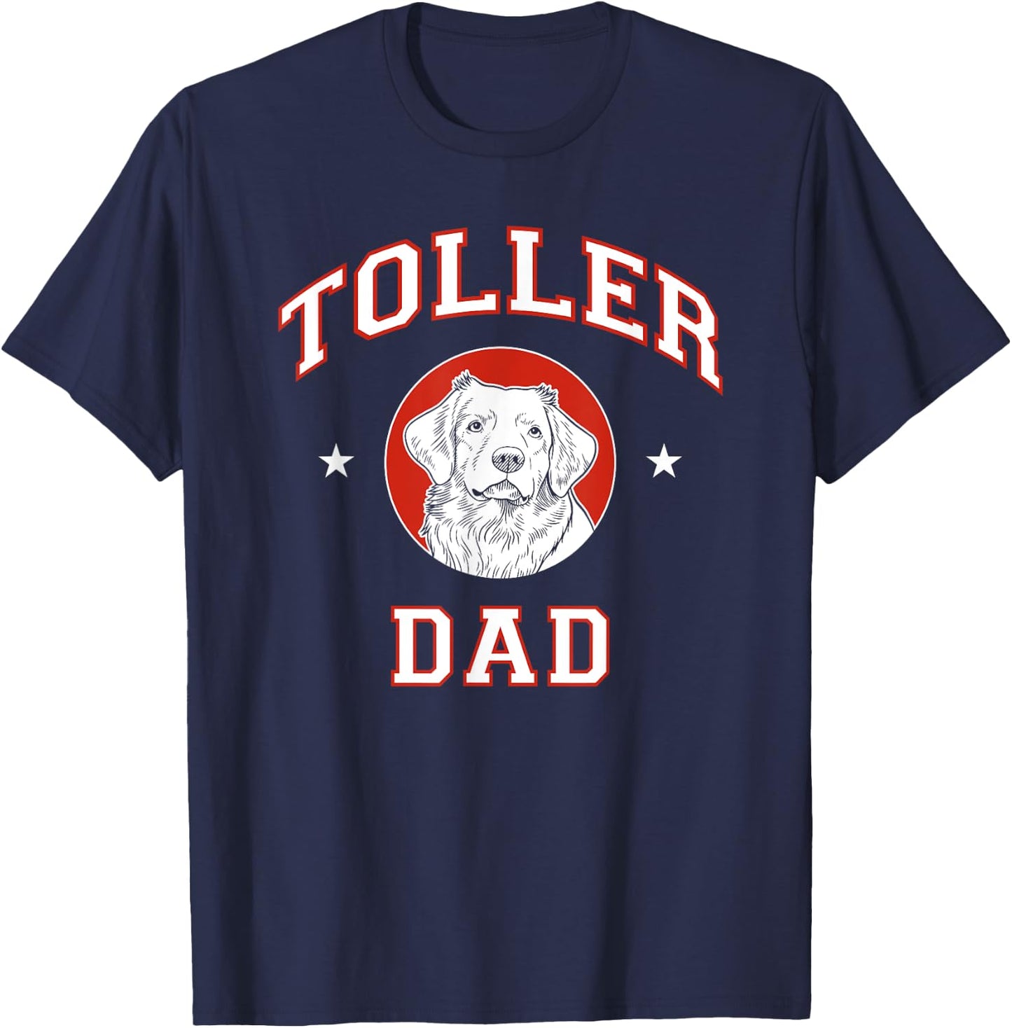 Nova Scotia Duck Tolling Retriever Dad Dog Father Women Kids T-Shirt - T-Shirt | Navy