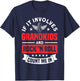 Grandkids And Rock 'n Roll Rock N Roll Guitar T-Shirt - T-Shirt | Navy