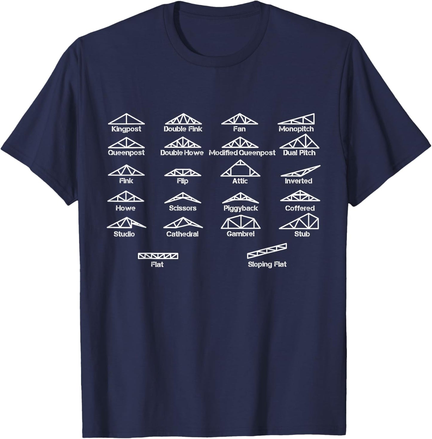Civil Engineer Shirt Truss Structural Engineering Gift T-Shirt - T-Shirt | Navy