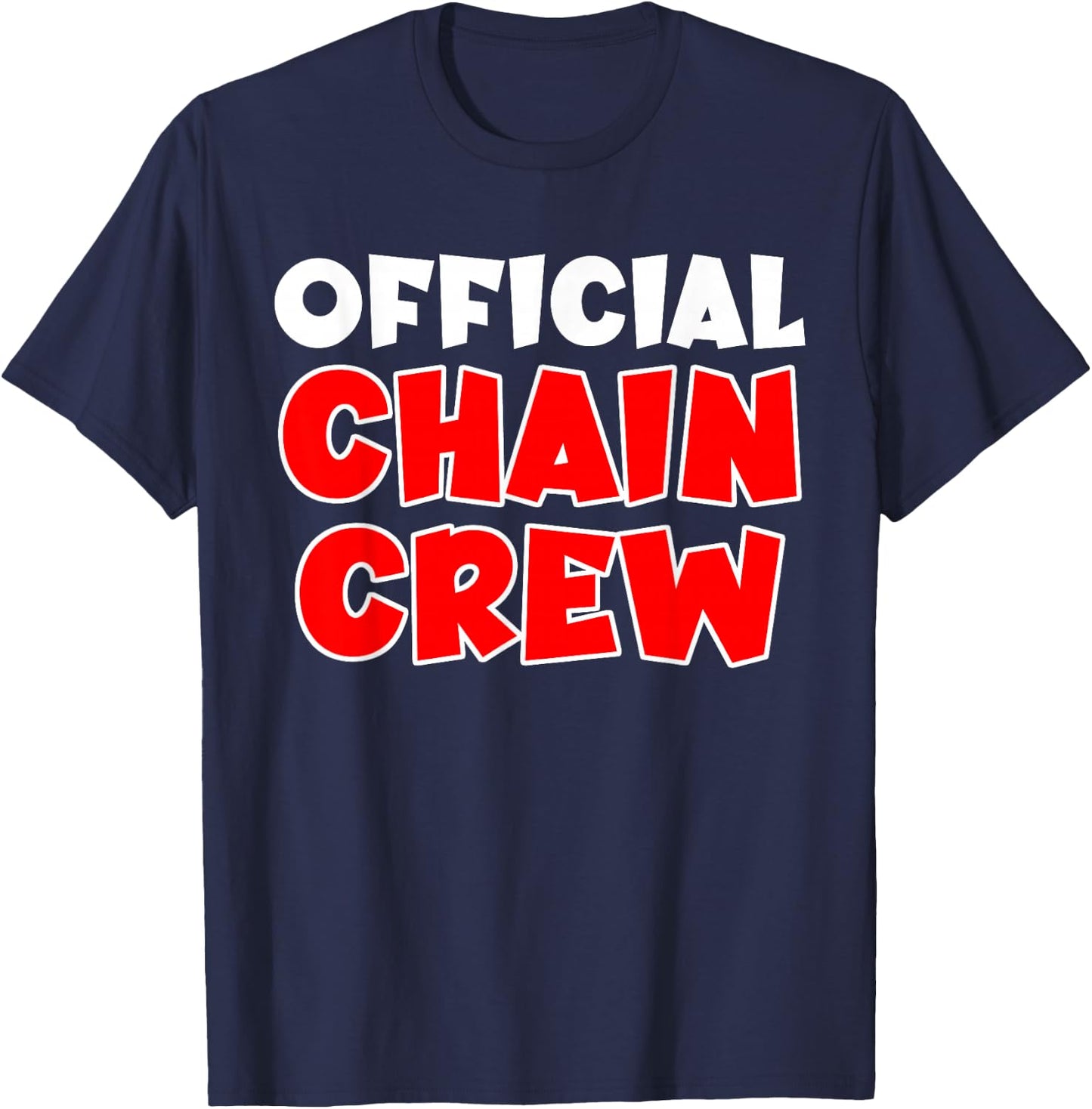 Official Chain Crew American Football Game T-Shirt - T-Shirt | Navy